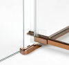 NEW TRENDY Kabina prysznicowa 90x110x200 Avexa Copper Brushed, podwójne drzwi EXK-3673